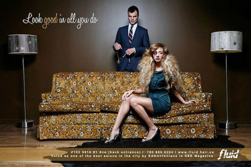 Ad for hair product