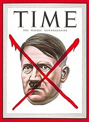 Time announces Hitlers death in 1945.