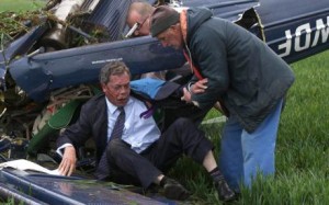 Nigel Farage survived a plane crash during while campaigning in 2010.