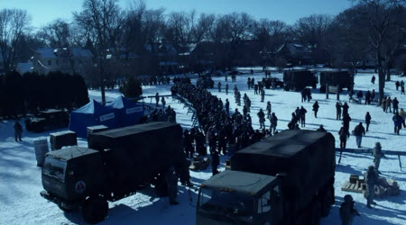 Civilians interned in FEMA camps