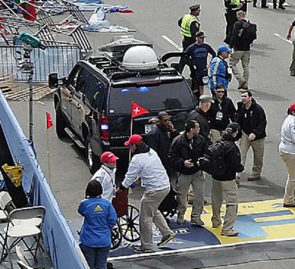 The Craft Communications Van at the scene of the Boston Marathon blasts.