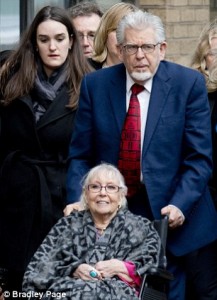 Rolf Harris at Southwark Crown Court. Click to enlarge
