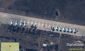 Russian SU-27/30, SU-24 and MiG-31 fighter jets.