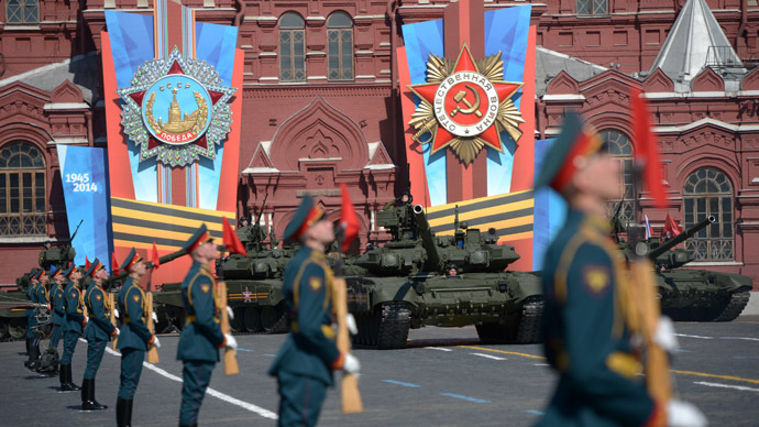 T90s on Red Square during Victory Day 2014.