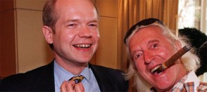 Jimmy Savile and a younger William Hague, currently serving as British Foreign Secretary. Click to enlarge