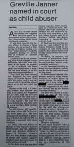 1991 newspaper report on Frank Beck's trial. Click to enlarge