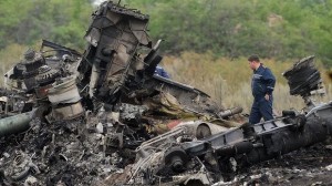 MH17 wreckage. Click to enlarge