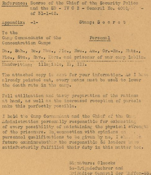 Nuremburg trial document