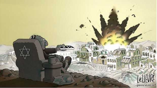 Watching the deadly spectacle in Gaza