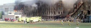 Pentagon lawn on 9/11. Click to enlarge