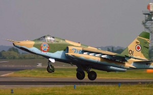 The Israeli-modified SU-25KM is produced by Elbit of Israel and TAM, the original maker of the SU-25. Click to enlarge