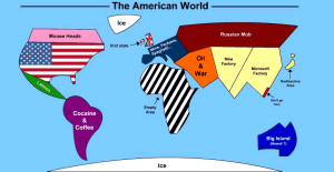 How America sees the world. Click to enlarge 