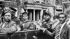Second from right, Marcus Garvey, Jamaican Pan African Leader. Click to enlarge 