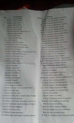 Protestor payments. Click to enlarge
