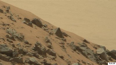 Still from video footage shot by NASA's Mars Curiosity rover.