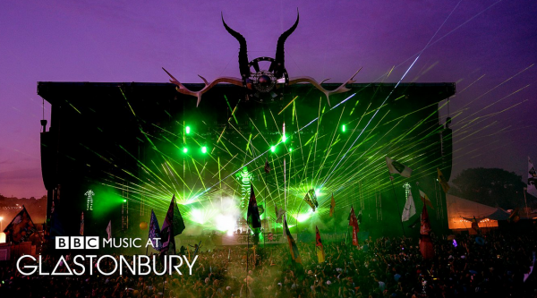 There is also something ritualistic about a bunch of young people dancing under a gigantic set of Baphomet horns at the Glastonbury Festival.