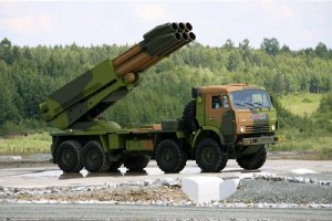 A 9А52-4 MLRS 9К58 Smerch. Click to enlarge