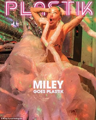 Can a month go by without Miley taking part of demeaning, agenda-pushing crap? Apparently not. On this cover of Plastik magazine, Miley appears to be asphyxiating herself. Abuse, dehumanization, self-destruction. All part of the Agenda. Click to enlarge