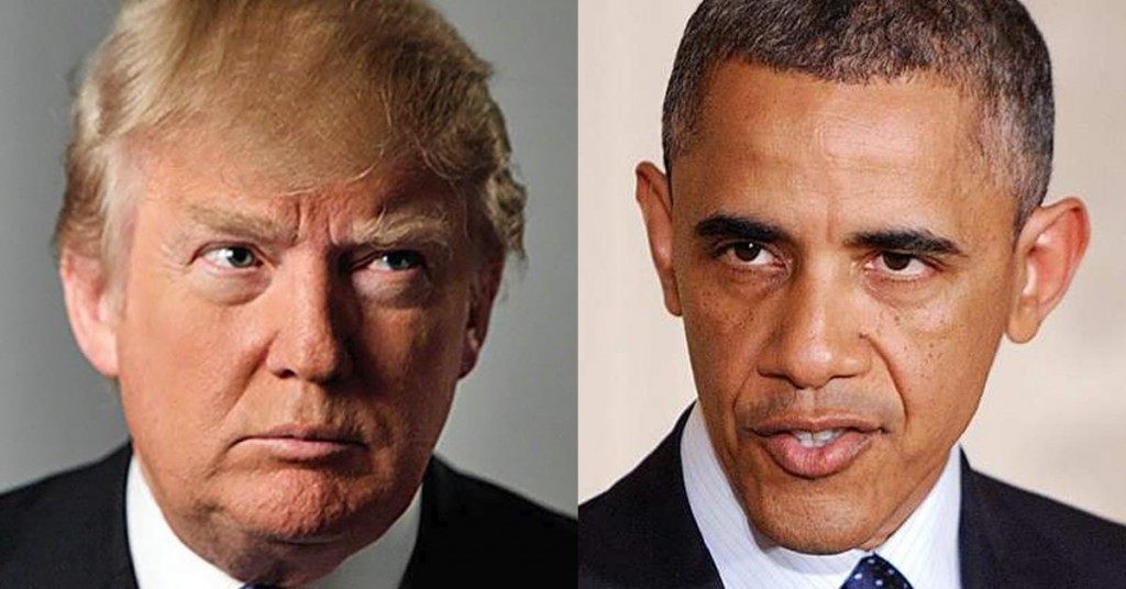 Donald-Trump-vs-Barack-Obama