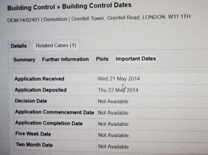 Grenfell tower Demolition order. Click to enlarge