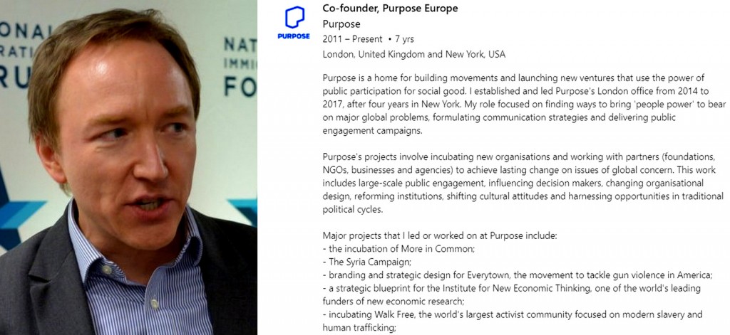 Tim Dixon, pictured left, co-founded Purpose Europe.
