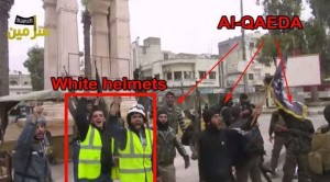 White Helmets with al Qaeda militants. Click to enlarge