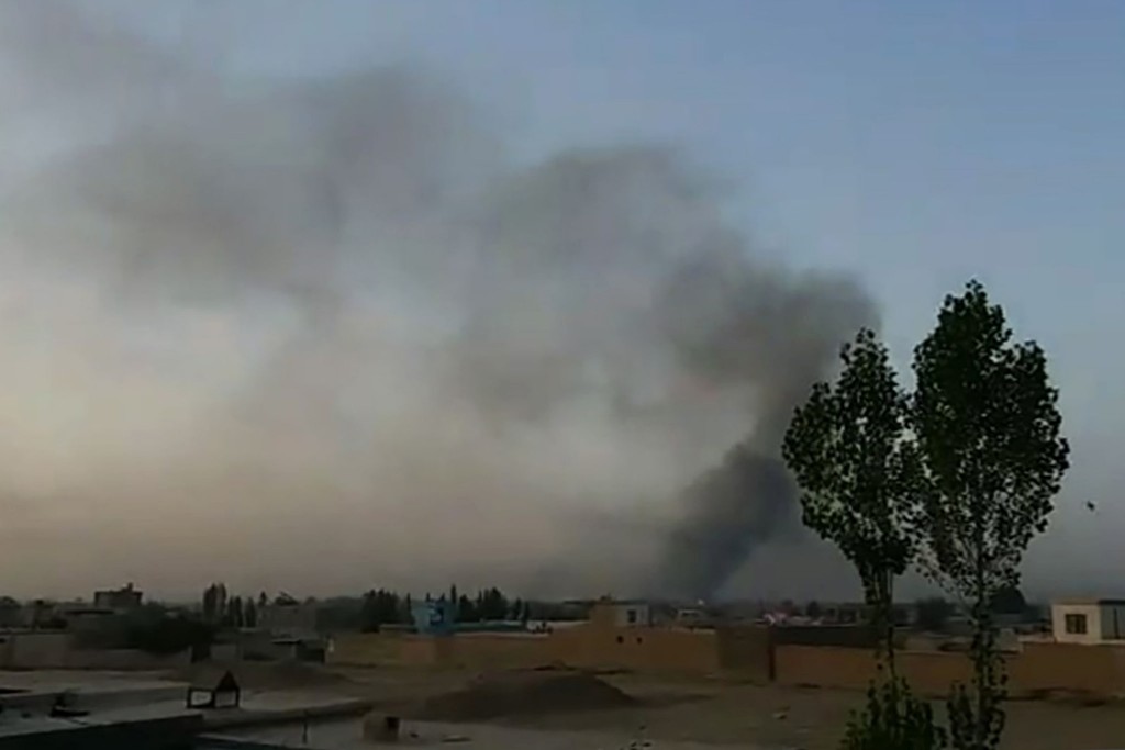 Aftermath of Taliban attack on Ghazni. click to enlarge