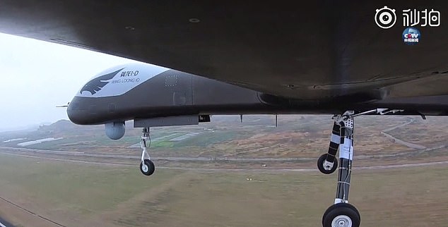 Wing Loong ID1 reportedly flew for 30 minutes before landing smoothly. Click to enlarge