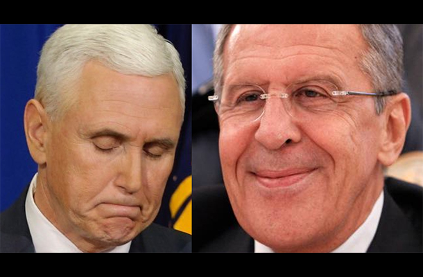 US Neocons, led this week by VP Mike Pence, are trying to flex their regime change muscles in Venezuela, while being mocked by Russian foreign minister Sergie Lavrov. Click to enlarge