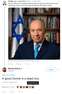 A good Zionist is a dead one