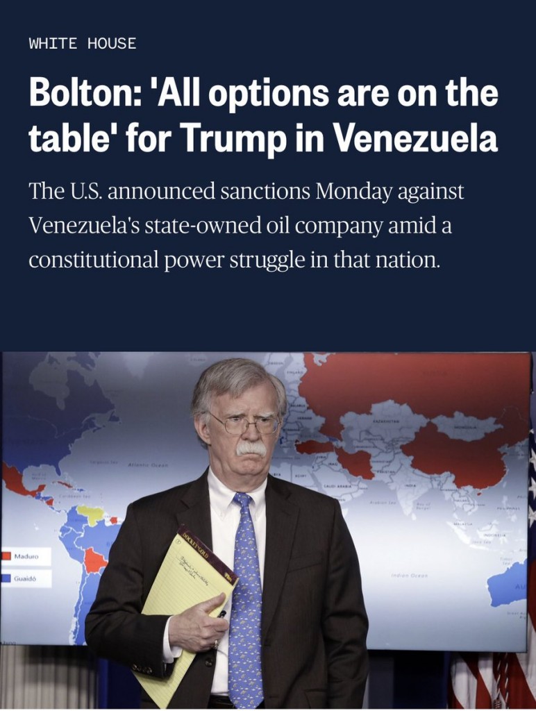 All options are on the table for Venezuela