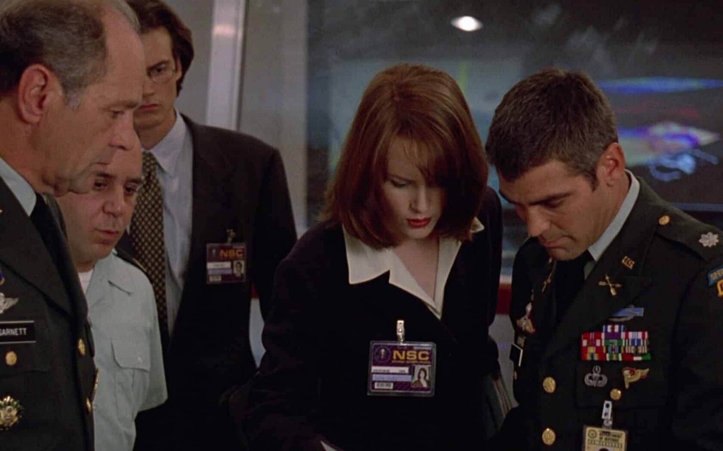 George Clooney and Nicole Kidman in The Peacemaker. Click to enlarge
