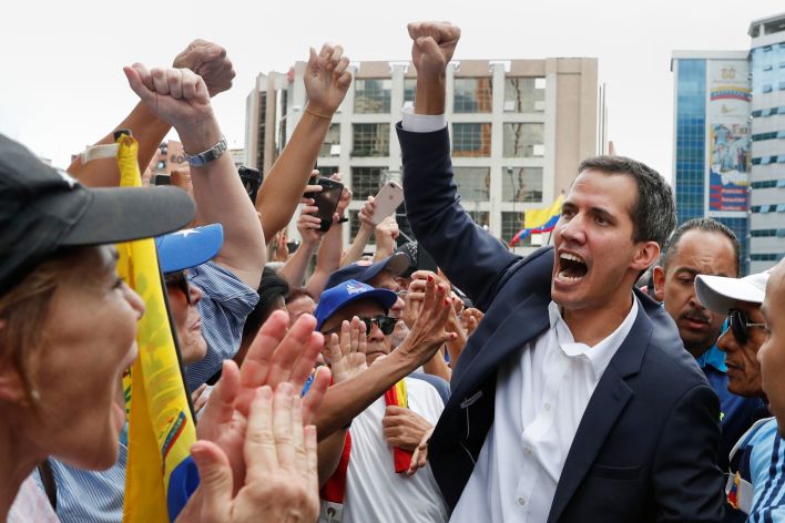 Youthful and photogenic, like a younger Obama, Juan Guaido is an obvious pick for the Western powers to do their bidding. Click to enlarge