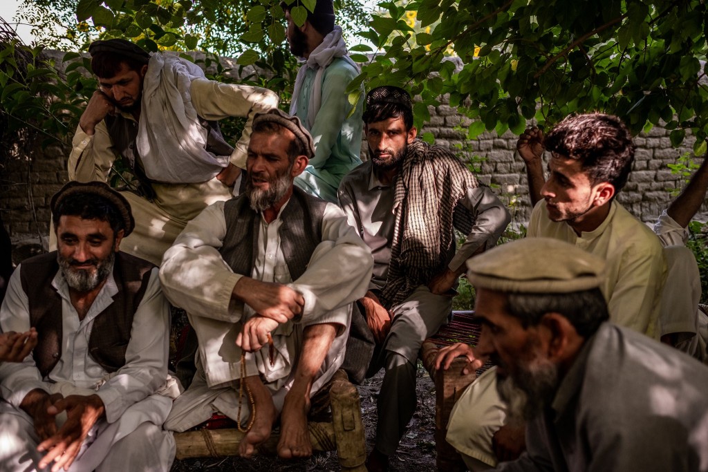 Men from the Bati Kot district of Nangarhar gathered on June 1 to pay respects after four members of a family were killed in a raid by the C.I.A.-sponsored strike force. Click to enlarge