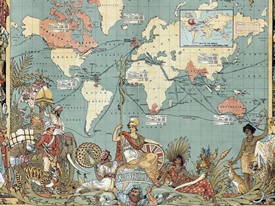 The British Empire on which the sun never sets