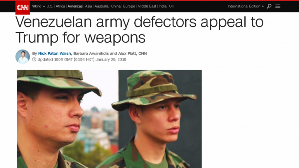Venezuelan army defectors