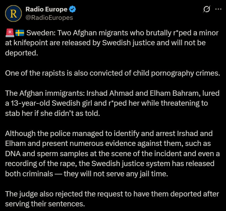 White Women and Children in Scandinavia and Britain are no longer protected by law against rape