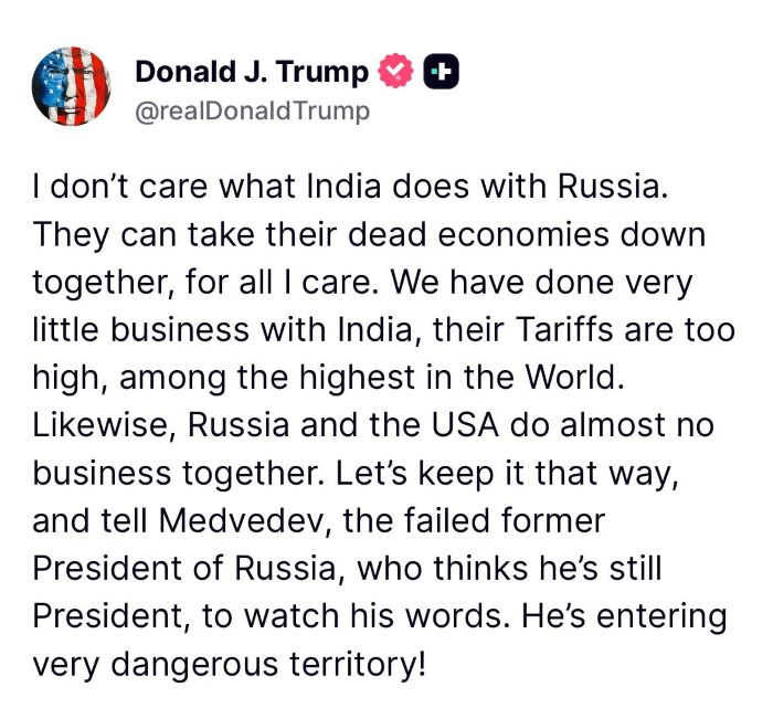 Trump issues veiled threat to Russia as war of words heats up between nuclear-armed superpowers