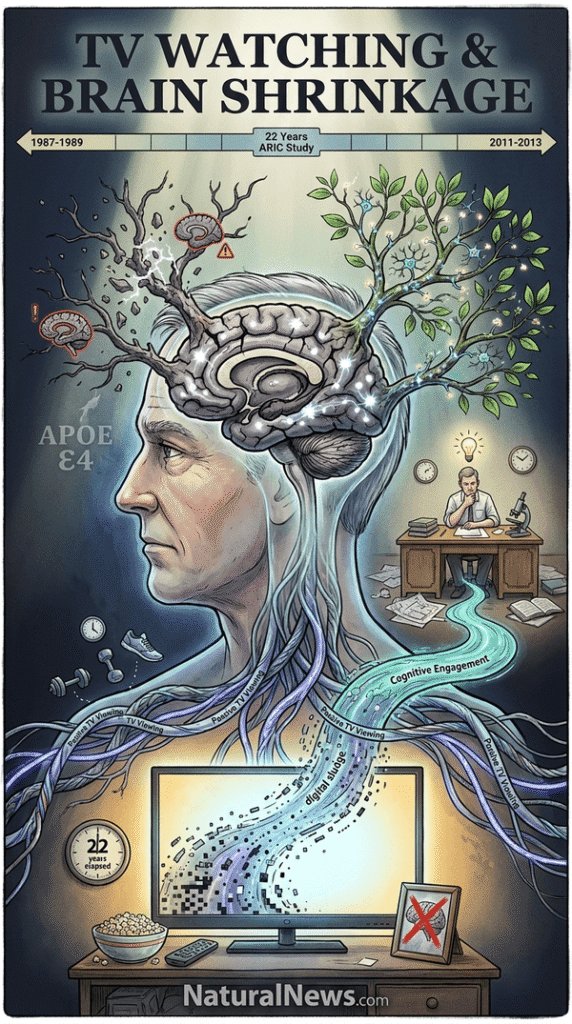 Study Associates Frequent TV Watching with Reduced Brain Volume Over 22 Years