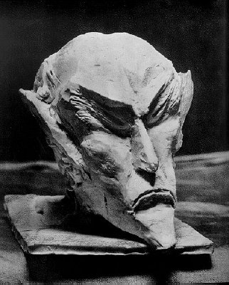 Ahriman's head carved by Steiner