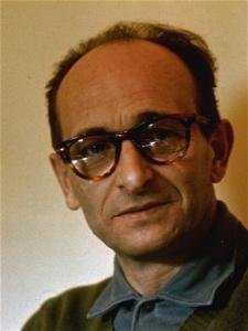 Eichman in prison in Jerusalem, 1961.