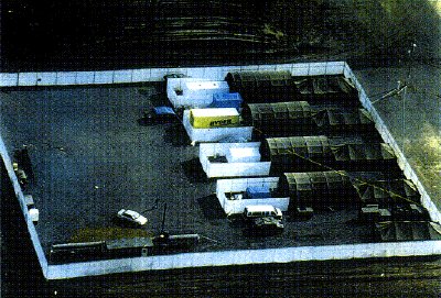 The RYDER truck alleged to have been used by McVeigh photographed in what is said to a secret US government compound, days prior to the actual OKC bombing.