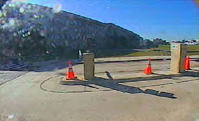 Images from a CCTV camera at the Pentagon.