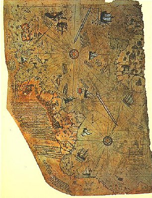 Above: The Piri Reis map