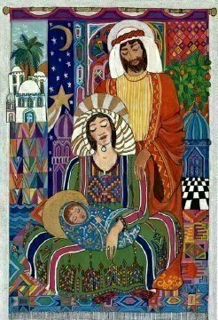 The picture is by wonderful Palestinian painter Laila Shawa in her London exile.