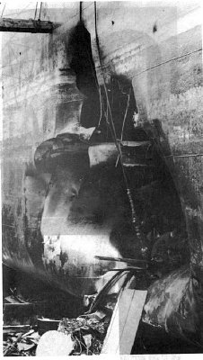 USS Liberty in dry dock in Malta